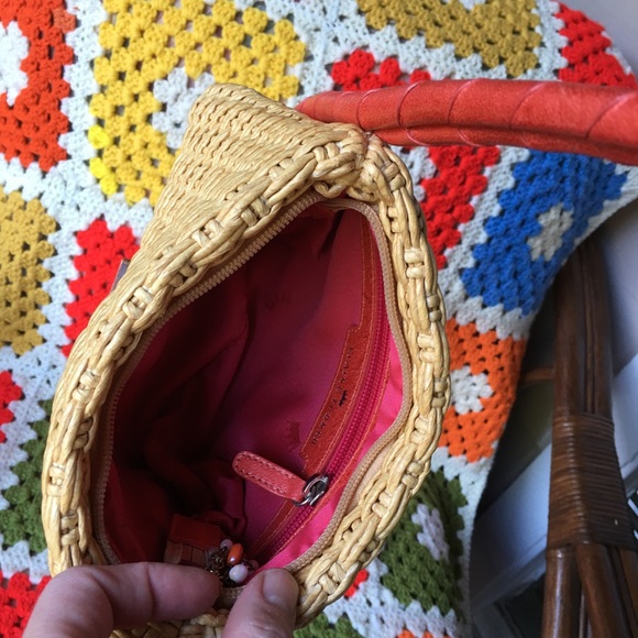 💖SUPER CUTE💖Elaine Turner woven Raffia Handbag - Picture 5 of 8